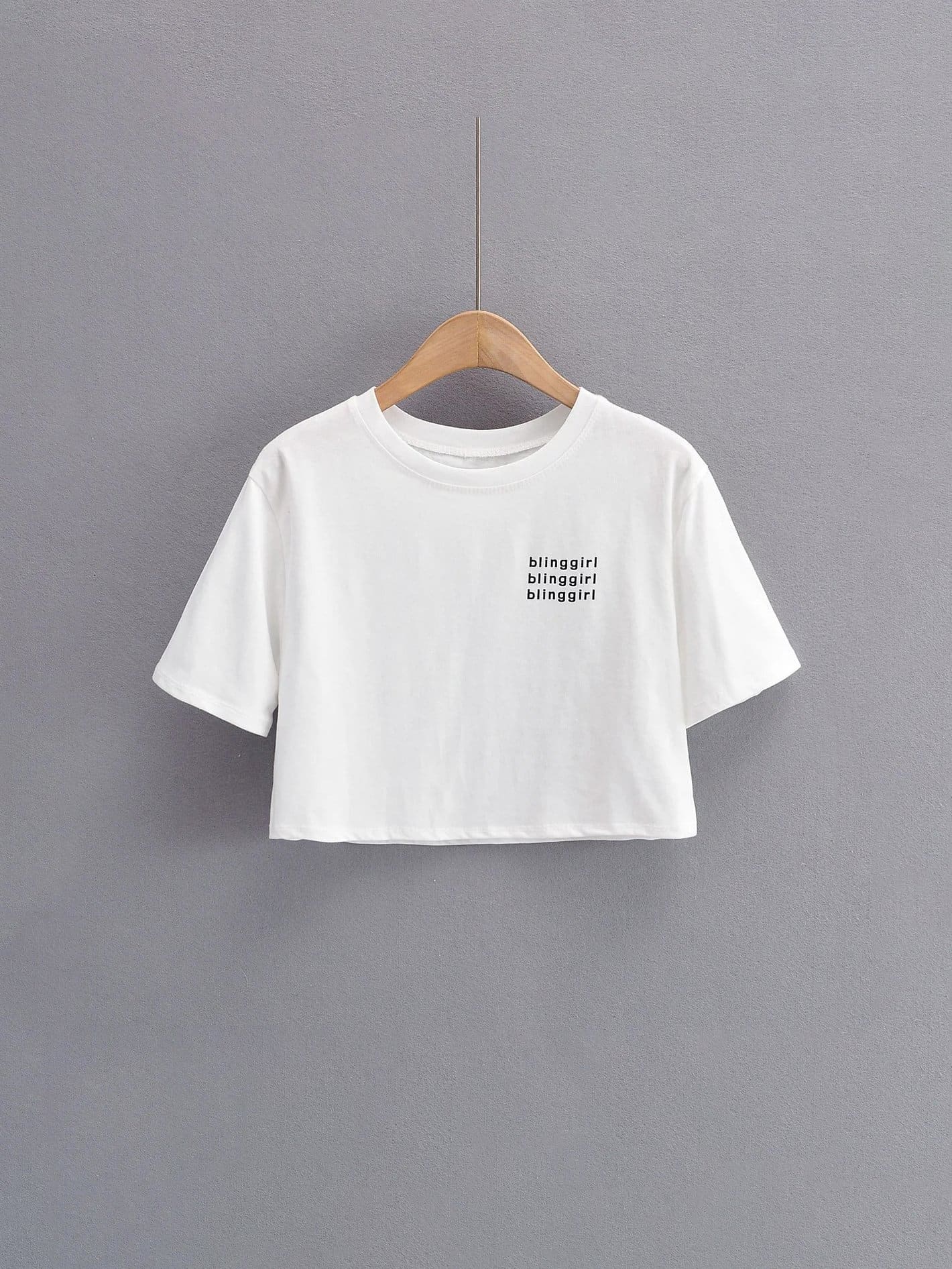 Lovevop Women's Casual Letter Printed Short Sleeve Cropped T-Shirt - Stylish Summer Top for Streetwear, Outings & Everyday Comfort