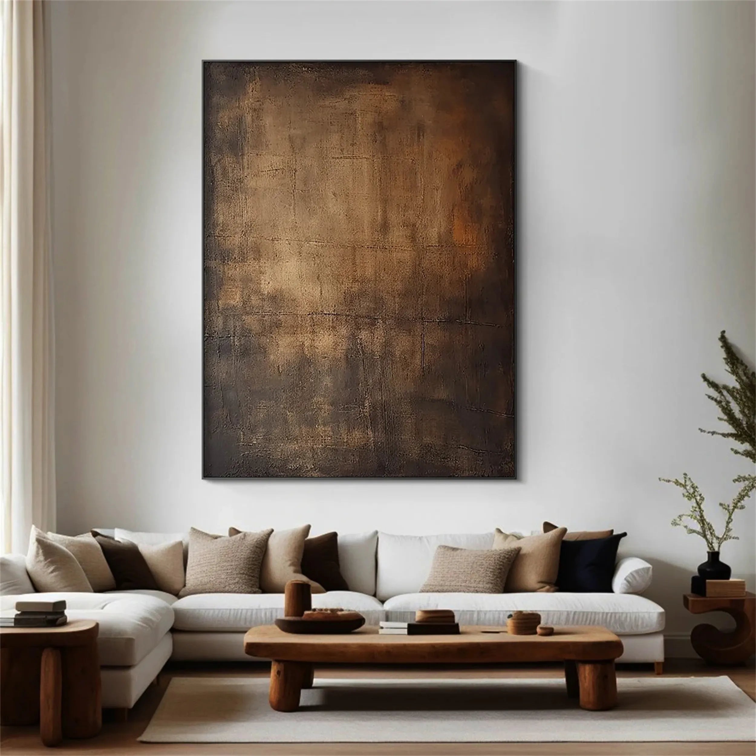 Abstract Painting #AB 104 - Modern Canvas Wall Art for Home & Office Decor | Perfect for Living Room, Bedroom or Workspace