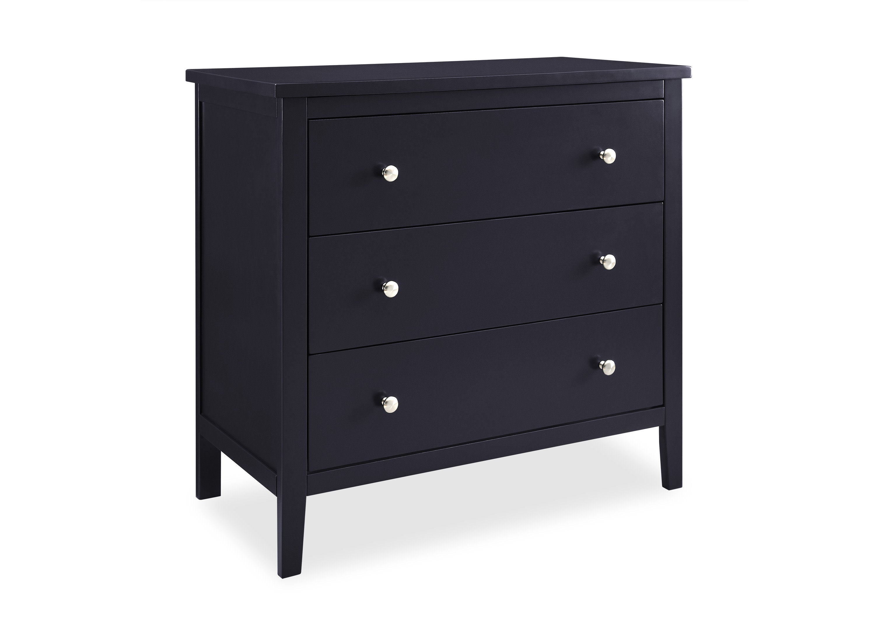 Campbell 3 Drawer Dresser - Wooden Chest of Drawers for Bedroom Storage, Organizer for Clothes & Accessories | Perfect for Home, Dorm, Nursery & Office Organization