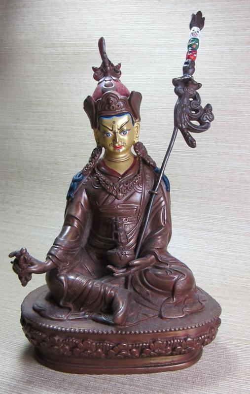 9 Inch Padmasambhava Statue - Handcrafted Buddhist Meditation Figurine for Home Altar, Yoga Studio & Spiritual Decor