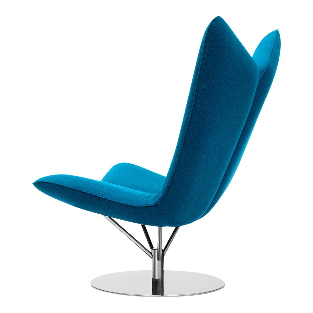 Busk Hertzog Angel Chair - Modern Lounge Chair with Softline Fabric for Living Room, Bedroom, or Office - Comfortable Seating for Relaxing & Reading