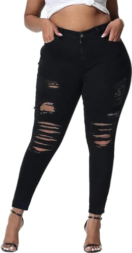 U.w.d Distressed Black Ua674 Jean