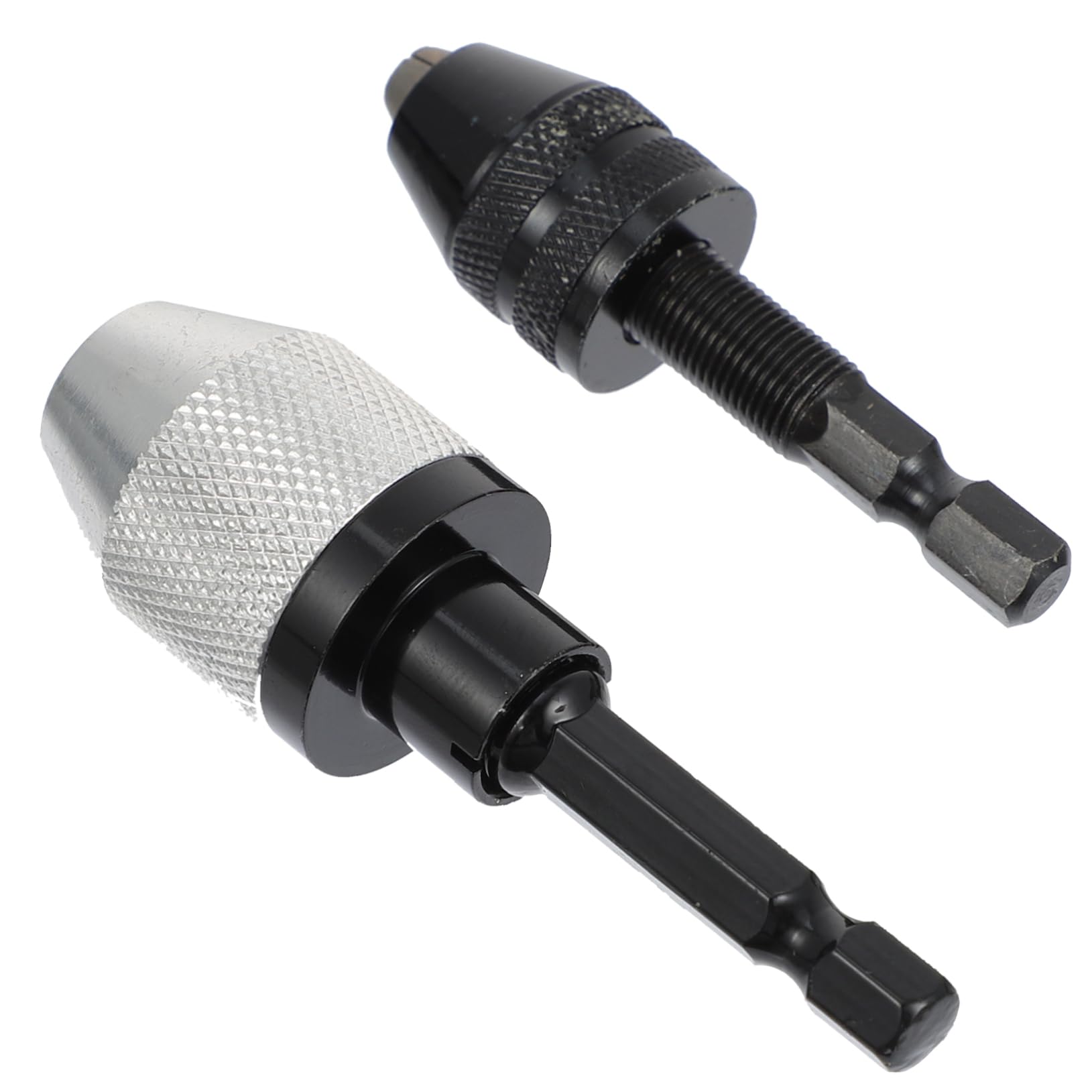 2-Piece Hex Keyless Drill Chuck Adapter Converter for Electric Engraving Machine | Impact Drill Tool | Perfect for DIY Projects, Woodworking & Metalworking