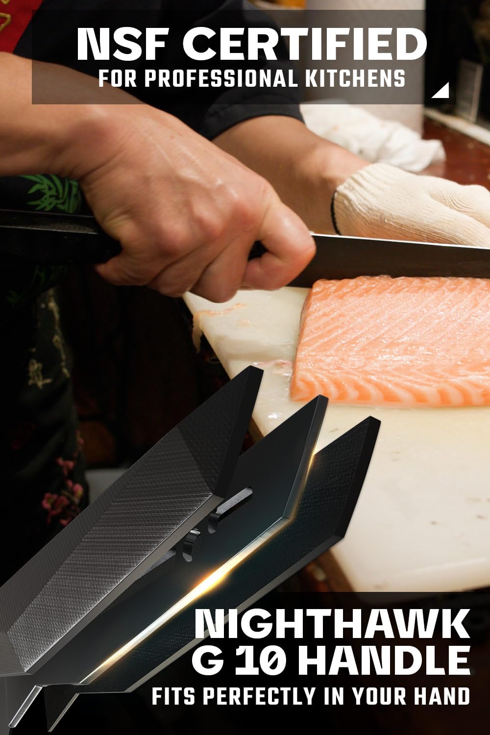 Dalstrong 17-inch Tuna Slicing Knife - Shadow Black Series with Black Titanium Nitride Coating - High Carbon 7CR17MOV-X Vacuum Treated Steel - Professional Meat & Fish Fillet Knife - NSF Certified Kitchen Knife with Sheath - Perfect for Sushi, BBQ & Home Cooking