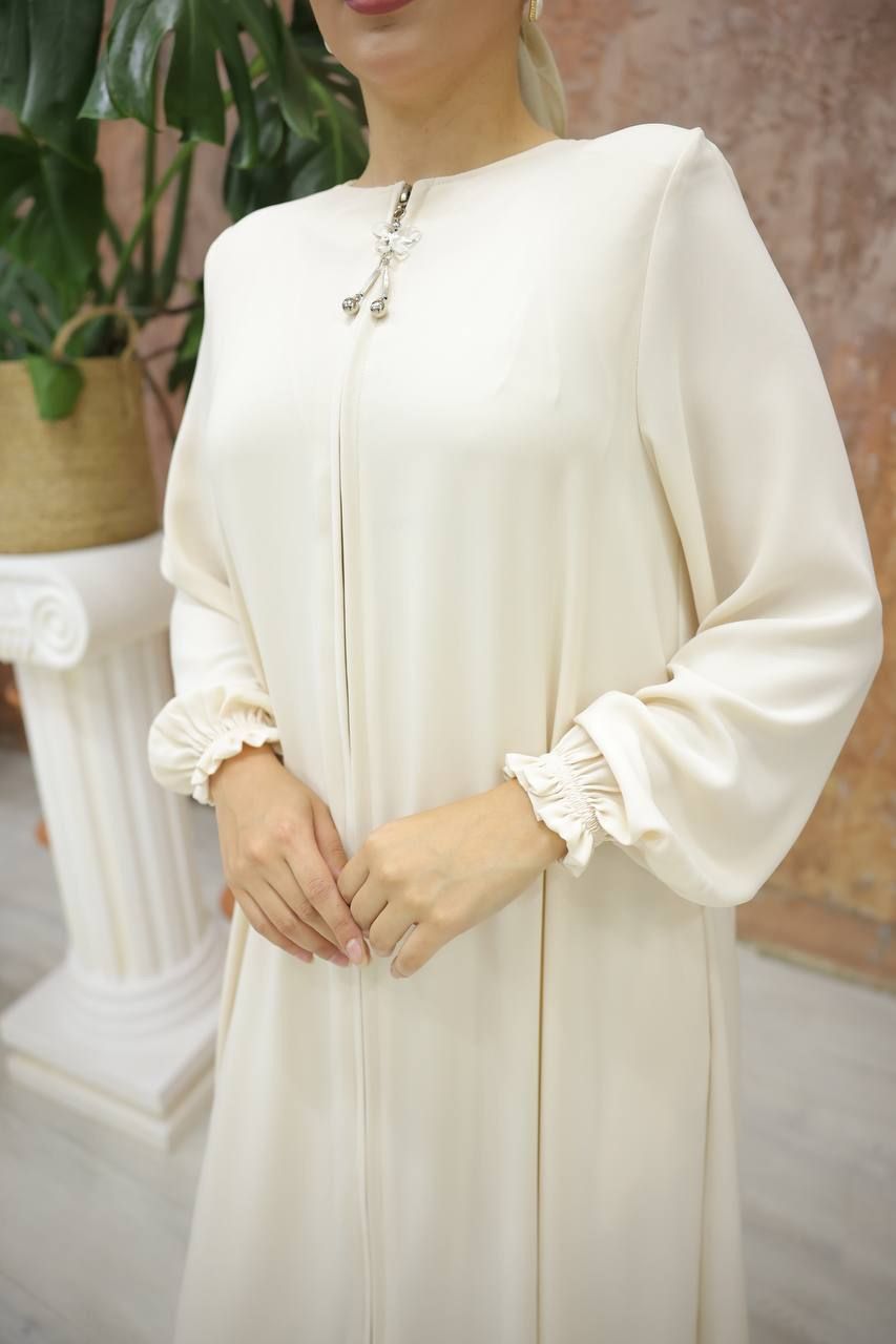 Halah Zipper Front Abaya for Women - 8 Stylish Colors | Modest Islamic Dress for Prayer, Eid & Special Occasions