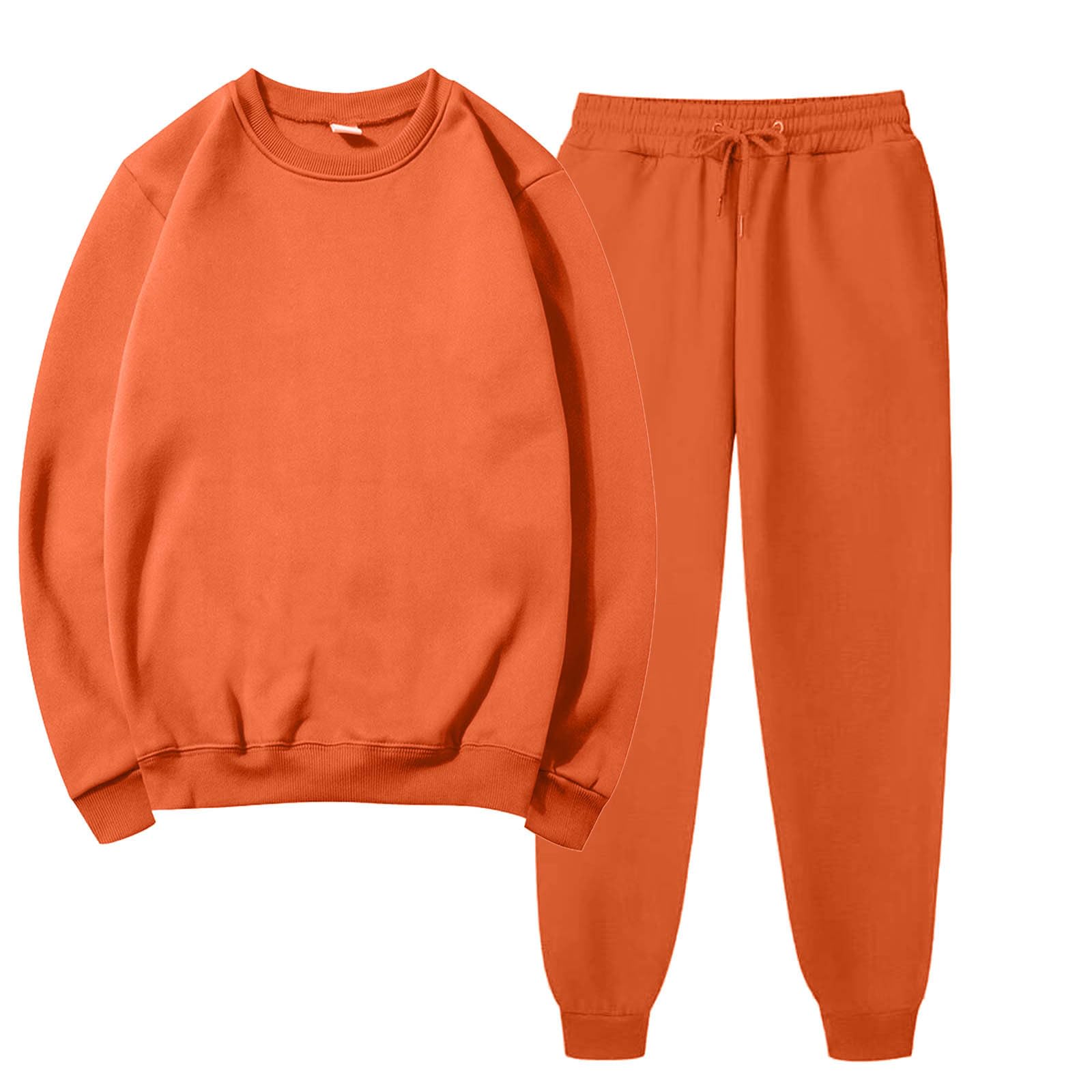 Women's Summer Two-Piece Outfit Set - Long Sleeve Pullover Sweatshirt & Lounge Pants Comfy Casual Sweatsuit | Perfect for Yoga, Travel & Relaxing at Home