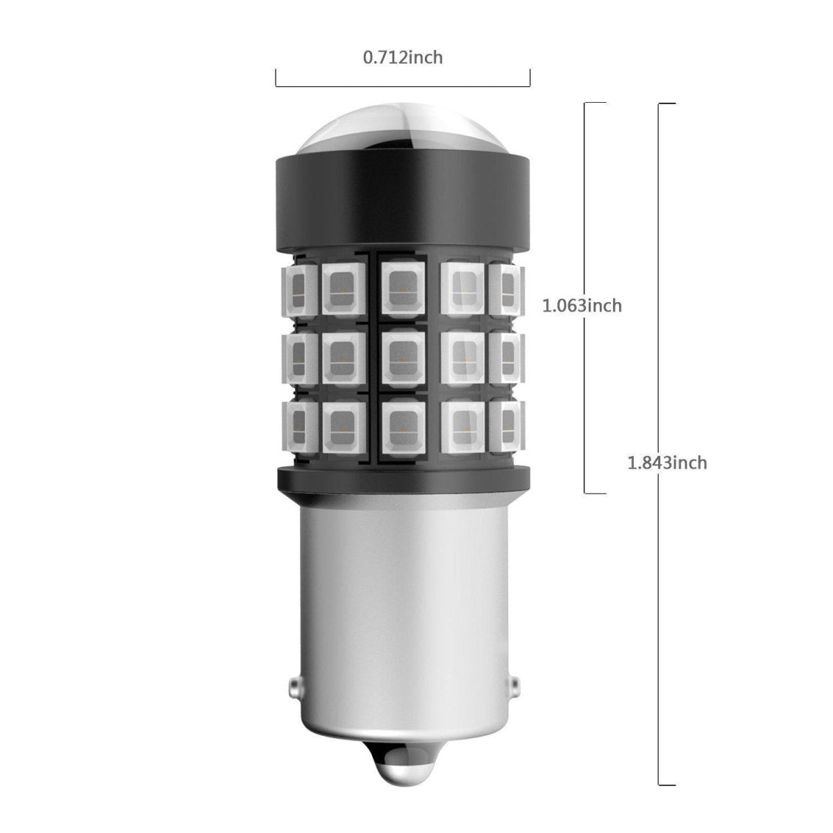 BA15S 1156 LED Strobe Brake Lights - Super Bright Flashing Stop & Reverse Bulbs for Cars, Trucks, Motorcycles - Perfect for Emergency Vehicles & Safety Warning Signals