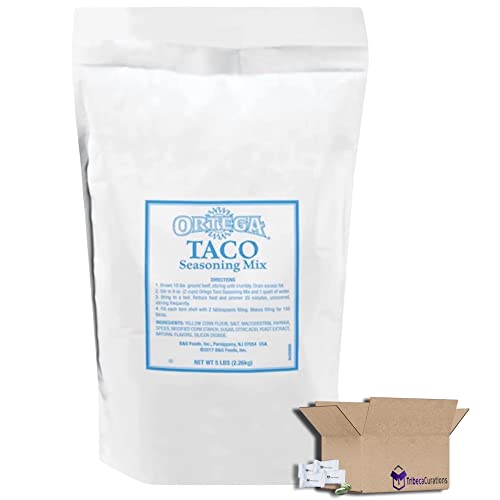 Ortega Taco Seasoning 5 Pound Bulk Bag - Authentic Mexican Spice Blend for Tacos, Burritos & Fajitas | Perfect for Restaurants, Catering & Home Cooking