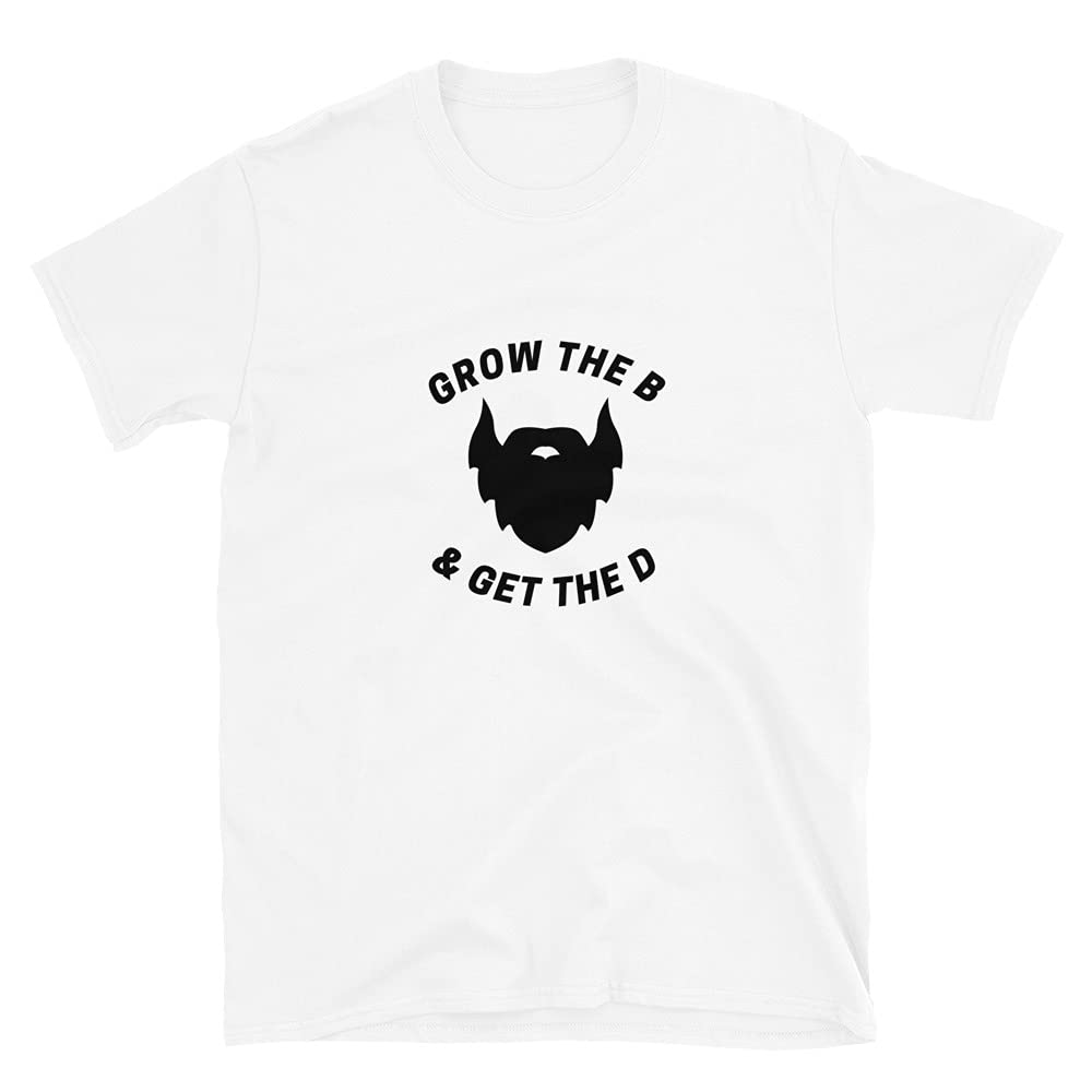 Gay Scruff T-Shirt - Grow The Beard & Get The D | LGBTQ+ Pride Graphic Tee for Men | Casual Wear & Pride Events