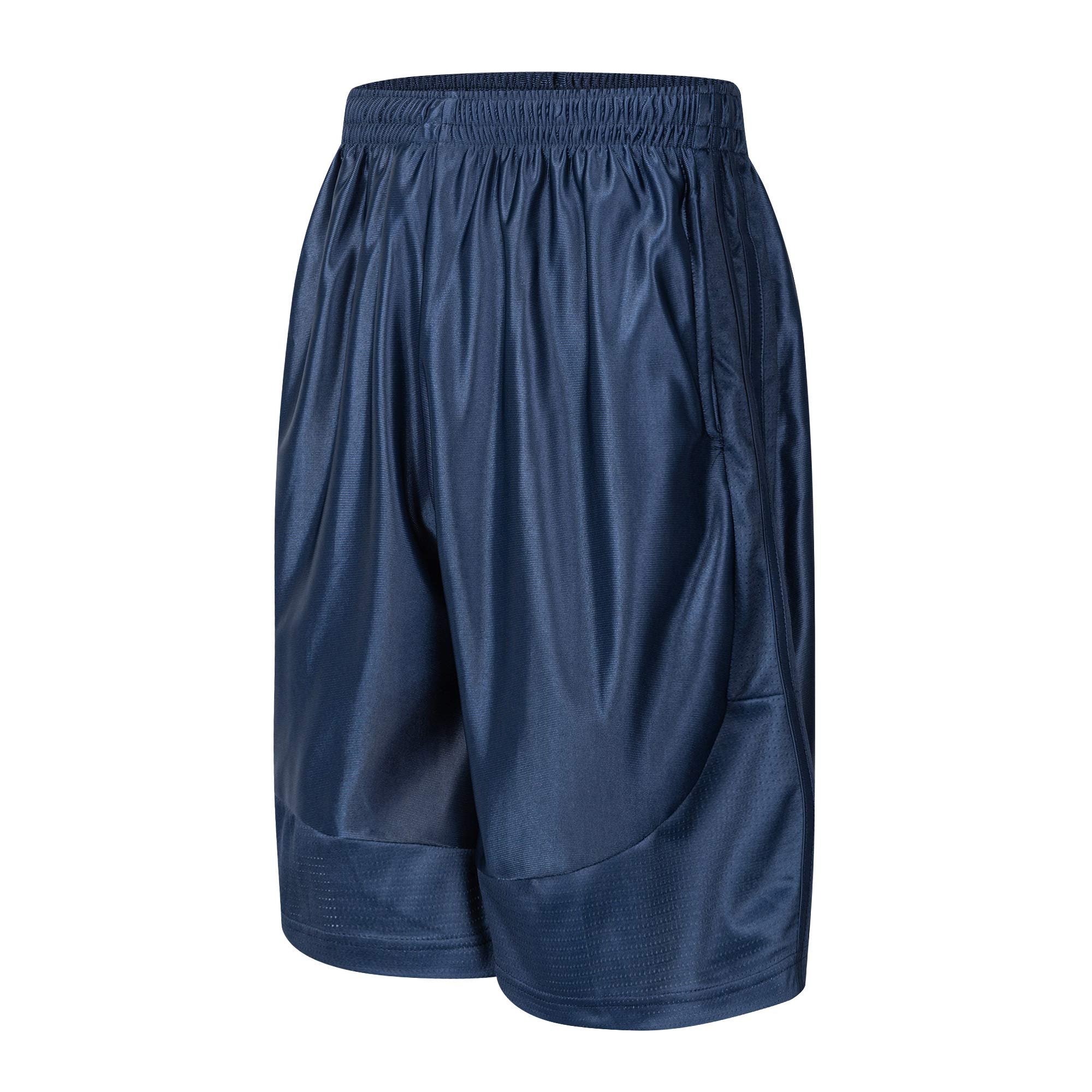 **Men's Basketball Shorts with Deep Pockets - Breathable Running & Gym Training Shorts with Drawstring Waist - Perfect for Sports, Workouts & Casual Wear**