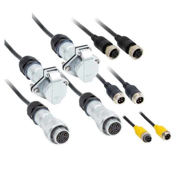 iBeam TE TCEX 1 Trailer Wiring Harness Kit - Dual Camera Connections for Enhanced Towing Safety | Perfect for RV, Boat & Utility Trailers