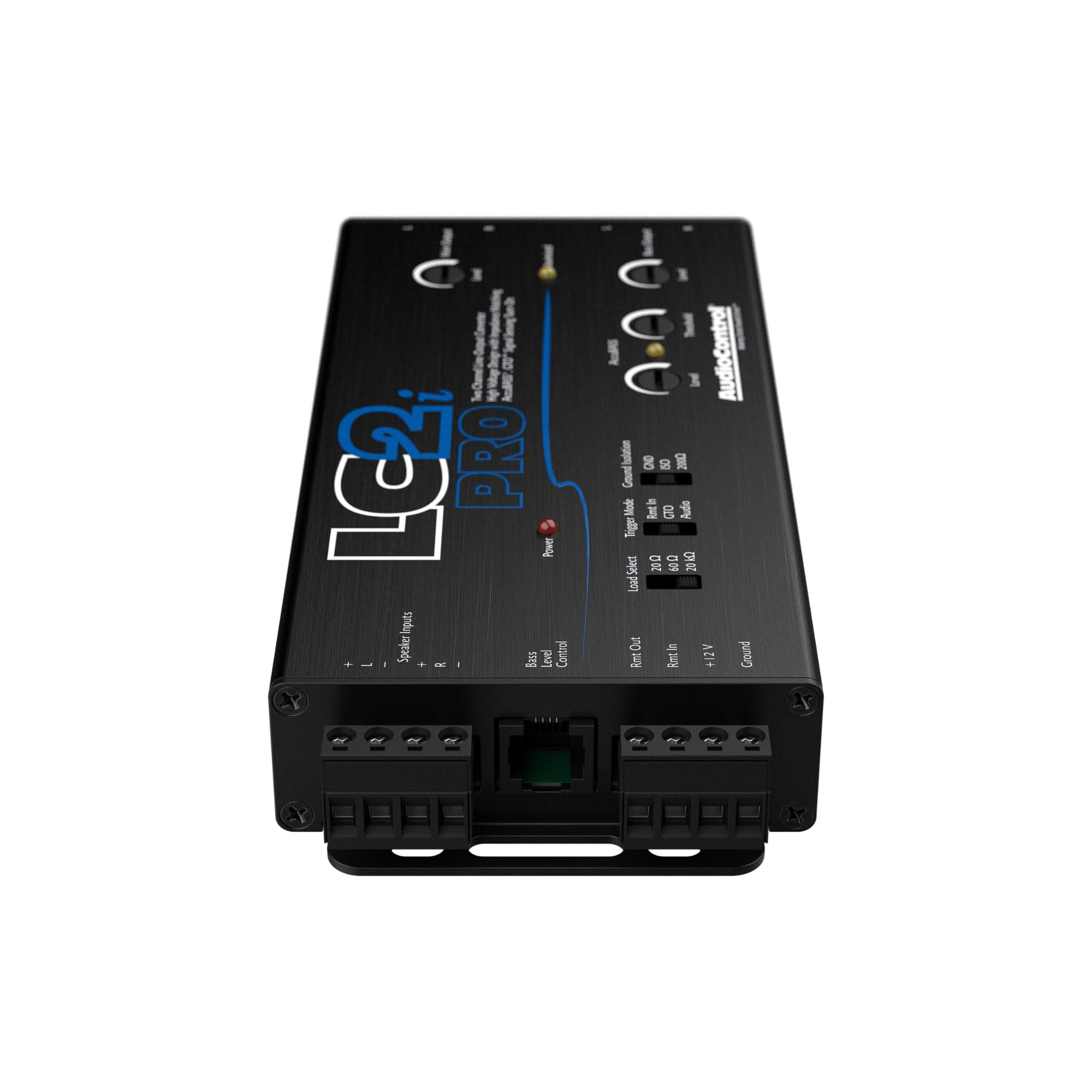 AudioControl LC2i PRO 2-Channel Line Output Converter with Wireless Qi Charger - Impedance Matching, AccuBASS & GTO Technology - Car Audio System Upgrade for Amplifiers & Subwoofers - Includes ACR-1 Dash Remote Control - Perfect for DIY Car Stereo Installations & Professional Sound Systems