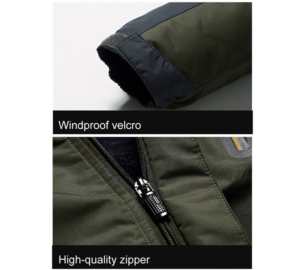 Men's Waterproof Ski Jacket & Pants Set - Winter Warm Windproof Snowboarding Suit for Skiing, Camping & Outdoor Activities