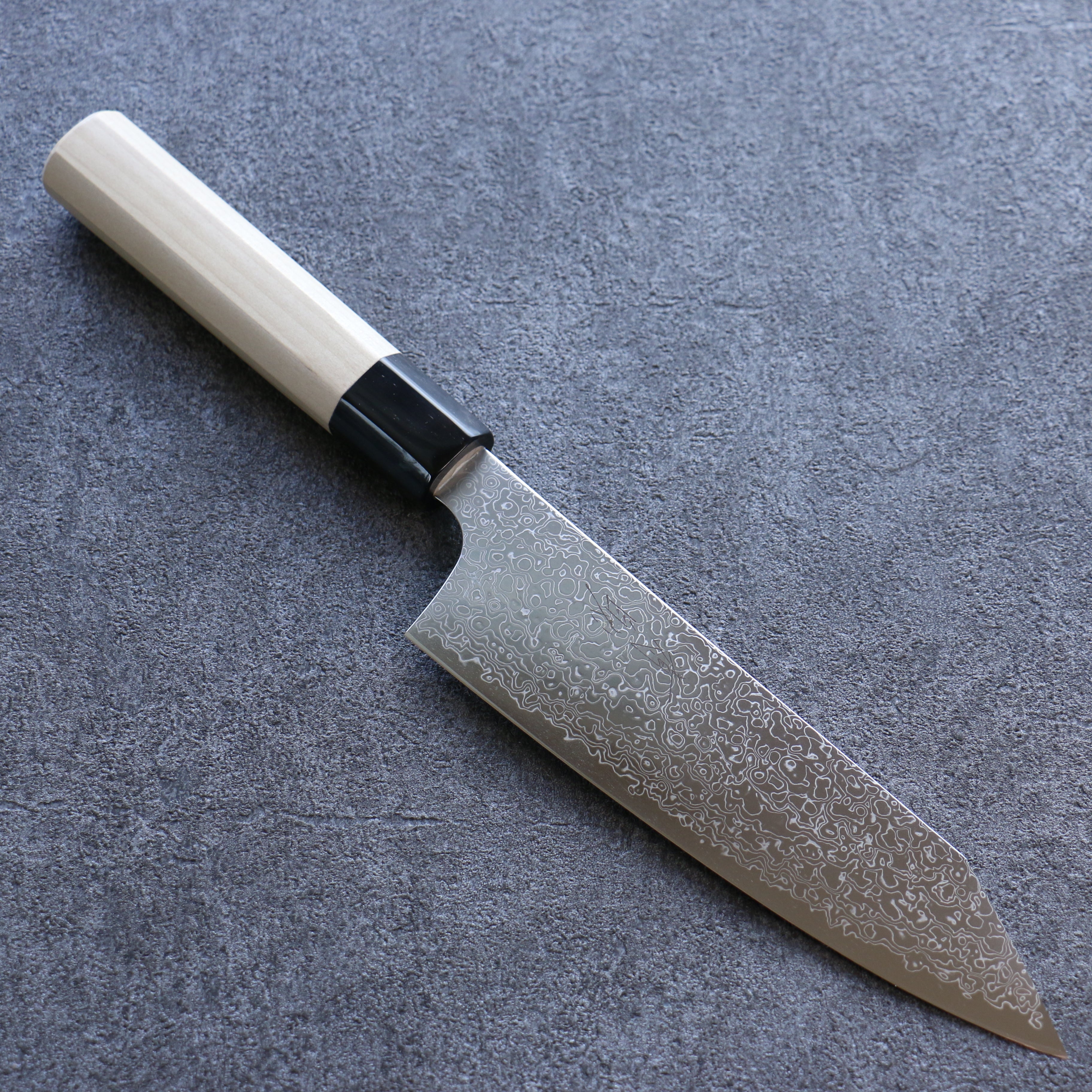 Premium Seisuke SG2 Damascus Bunka Knife 180mm - Japanese High Carbon Steel Blade with Magnolia Wood Handle - Perfect for Slicing, Dicing, and Precision Cutting in Professional Kitchens & Home Cooking