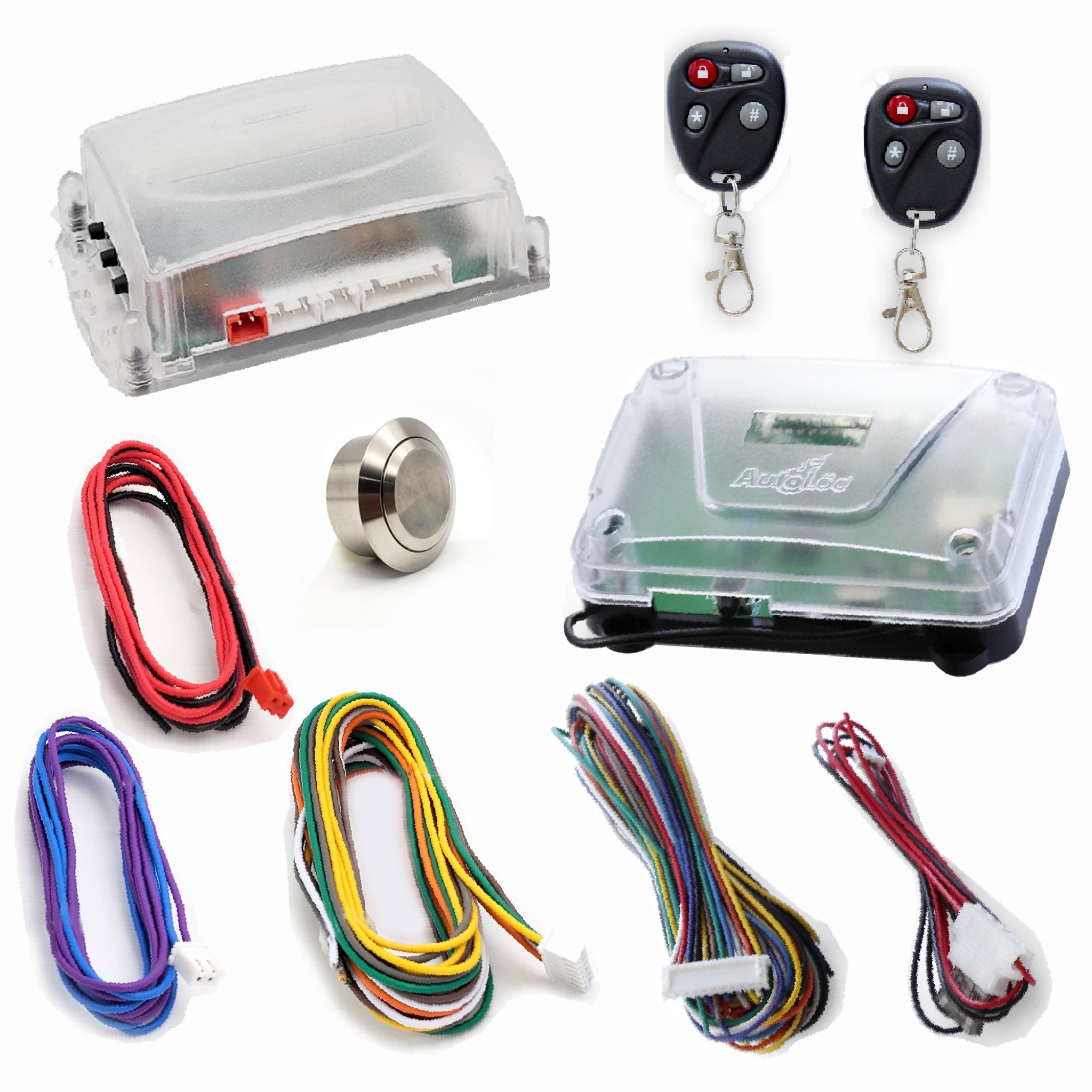 1905 Buick Model C GM Column Insert Billet Push Button & Remote Start Keyless Entry Conversion Kit - Classic Car Restoration & Modern Security Upgrade for Vintage Vehicles