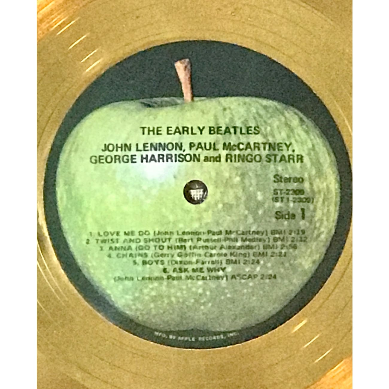 The Beatles - The Early Beatles RIAA Gold Album Award Presented to The Beatles | Rare Collectible Music Memorabilia for Beatles Fans & Music Enthusiasts | Perfect for Display in Home, Office or Music Studio
