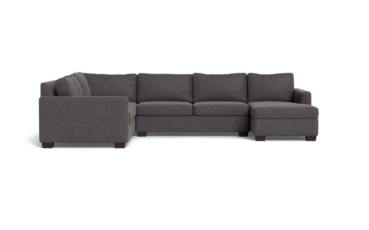 Track 141 Corner Sectional Sofa with Full Sleeper & Right Chaise - Modern L-Shaped Couch for Small Spaces, Living Room, Apartment & Home Theater Comfort
