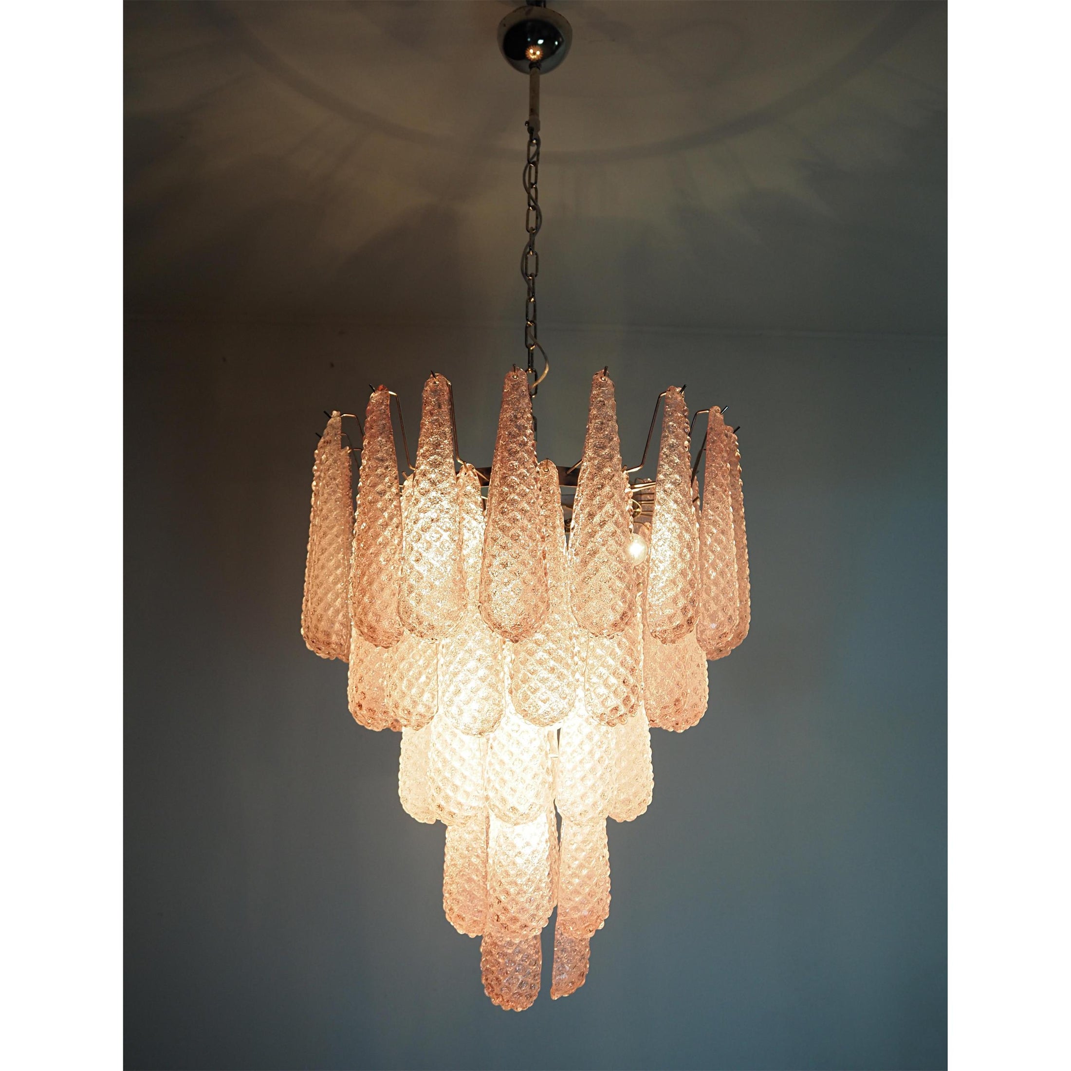 Murano Glass Water Drop Chandelier - Elegant Handcrafted Venetian Lighting for Dining Room, Bedroom & Entryway