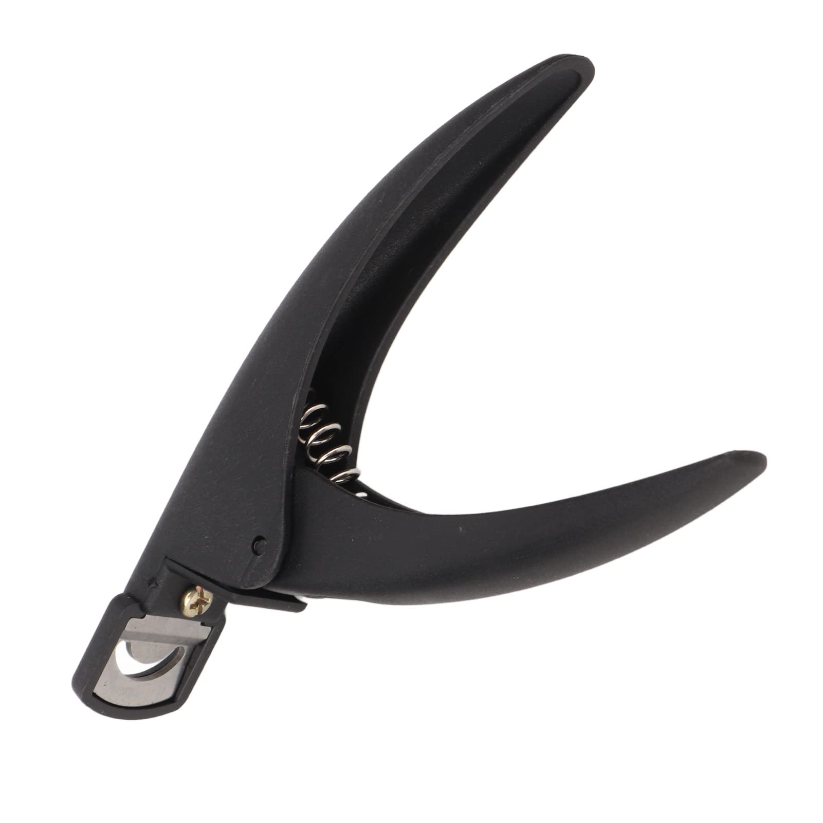 Professional Nail Tip Cutter - Black Manicure Clipper for DIY False Nails, Square Nail Trimming Tool - Perfect for Home Salon, Travel & Professional Nail Art