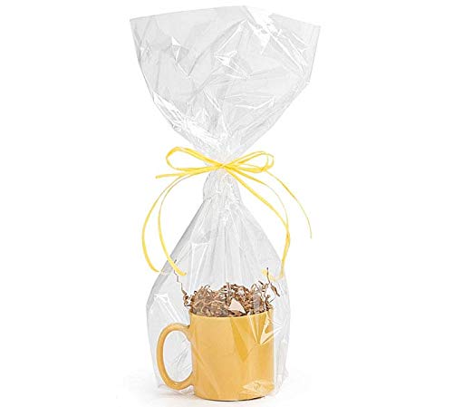 10 Pack Clear BOPP Cellophane Gift Bags 9