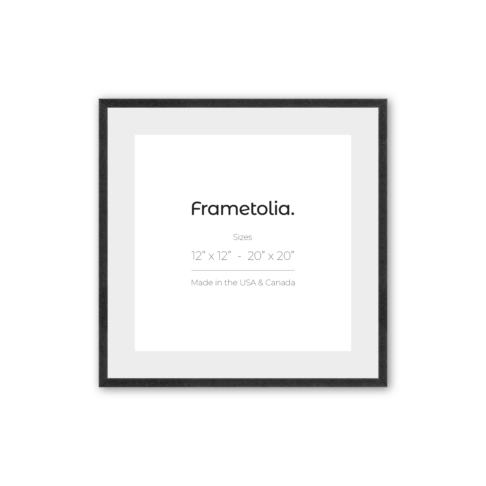 Custom Printed Ash Shagreen Frame - Elegant Photo Display for Home & Office Decor | Perfect for Wall Art, Family Photos, and Gift Giving