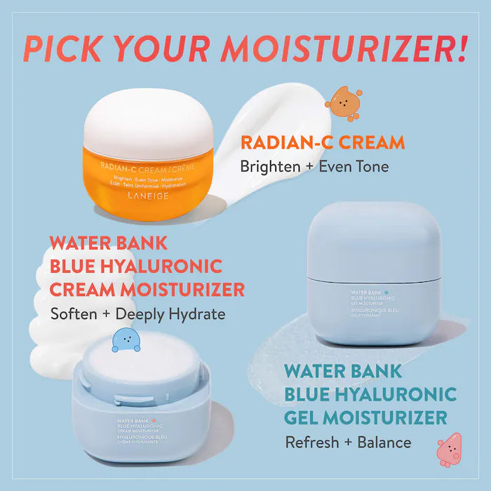LANEIGE Radian C Vitamin C Brightening Facial Cream - Hydrating & Glowing Skin Care for Day & Night Use - Perfect for Dry, Dull Skin & Anti-Aging Routine