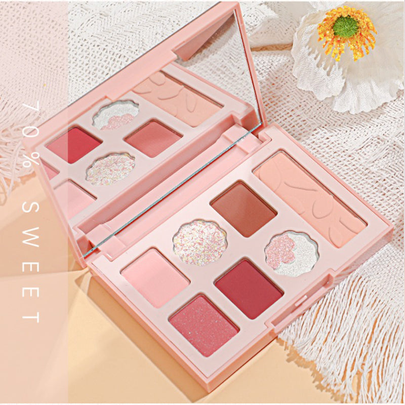 Shedella Romantic Petals Eyeshadow Palette - 12 Highly Pigmented Matte & Shimmer Shades for Day & Night Makeup Looks | Perfect for Date Night, Parties & Special Occasions
