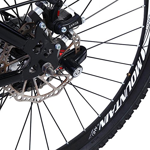 Portable Metal Bike Disc Brake Lock with 2 Keys - High Security Bicycle Lock for Mountain Bikes & Road Bikes (Black) | Ideal for Commuting, Travel & Outdoor Cycling Protection