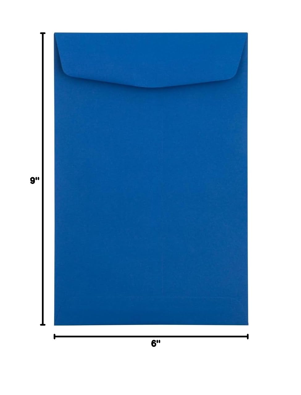 Premium JAM PAPER 6x9 Open End Catalog Envelopes - Presidential Blue - 250 Pack Bulk Box for Business Mailings, Invoices & Marketing Materials