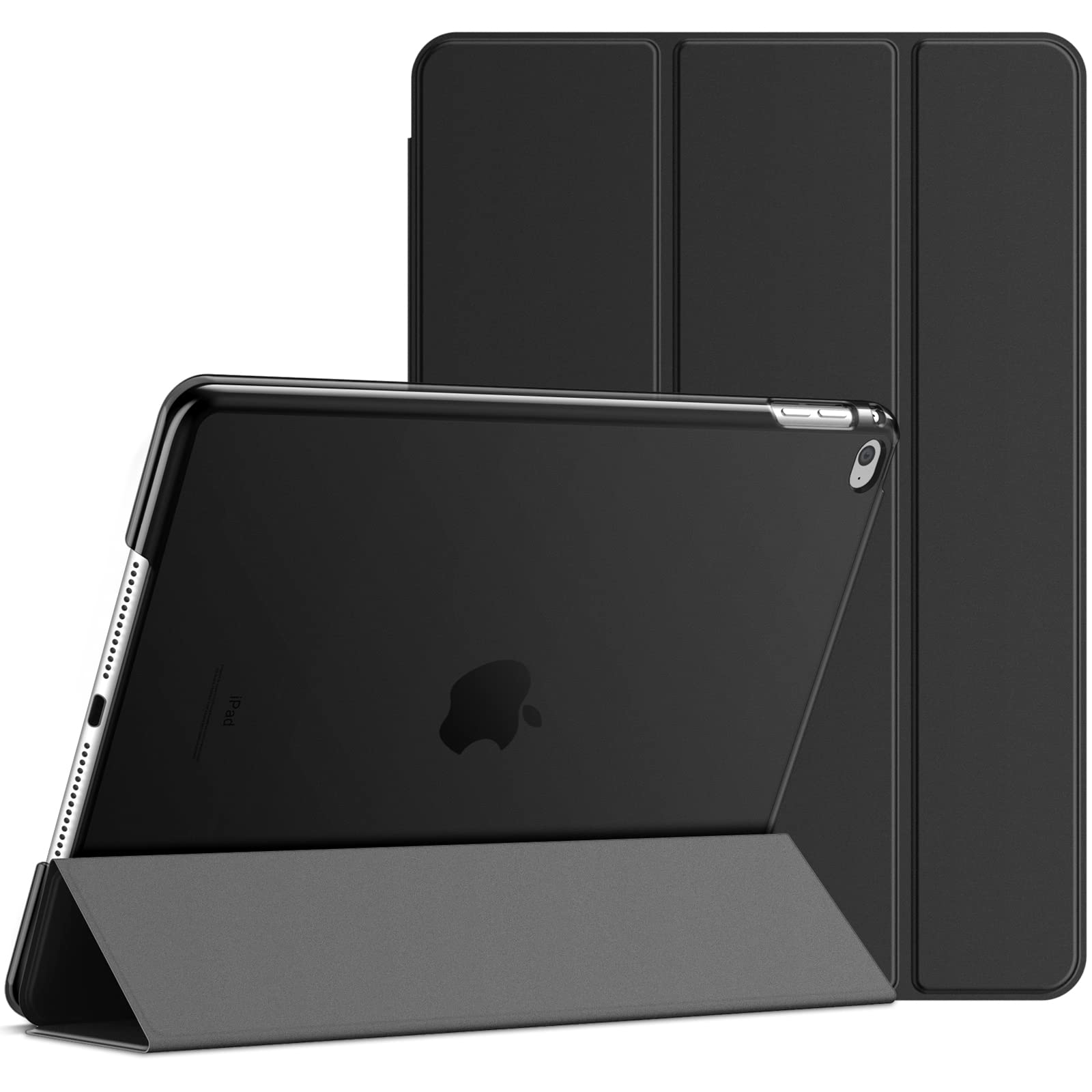 JETech iPad Air 2 Case (2nd Gen) - Slim Protective Cover with Auto Wake/Sleep Function - Perfect for Work, Travel & Home Use (Black)