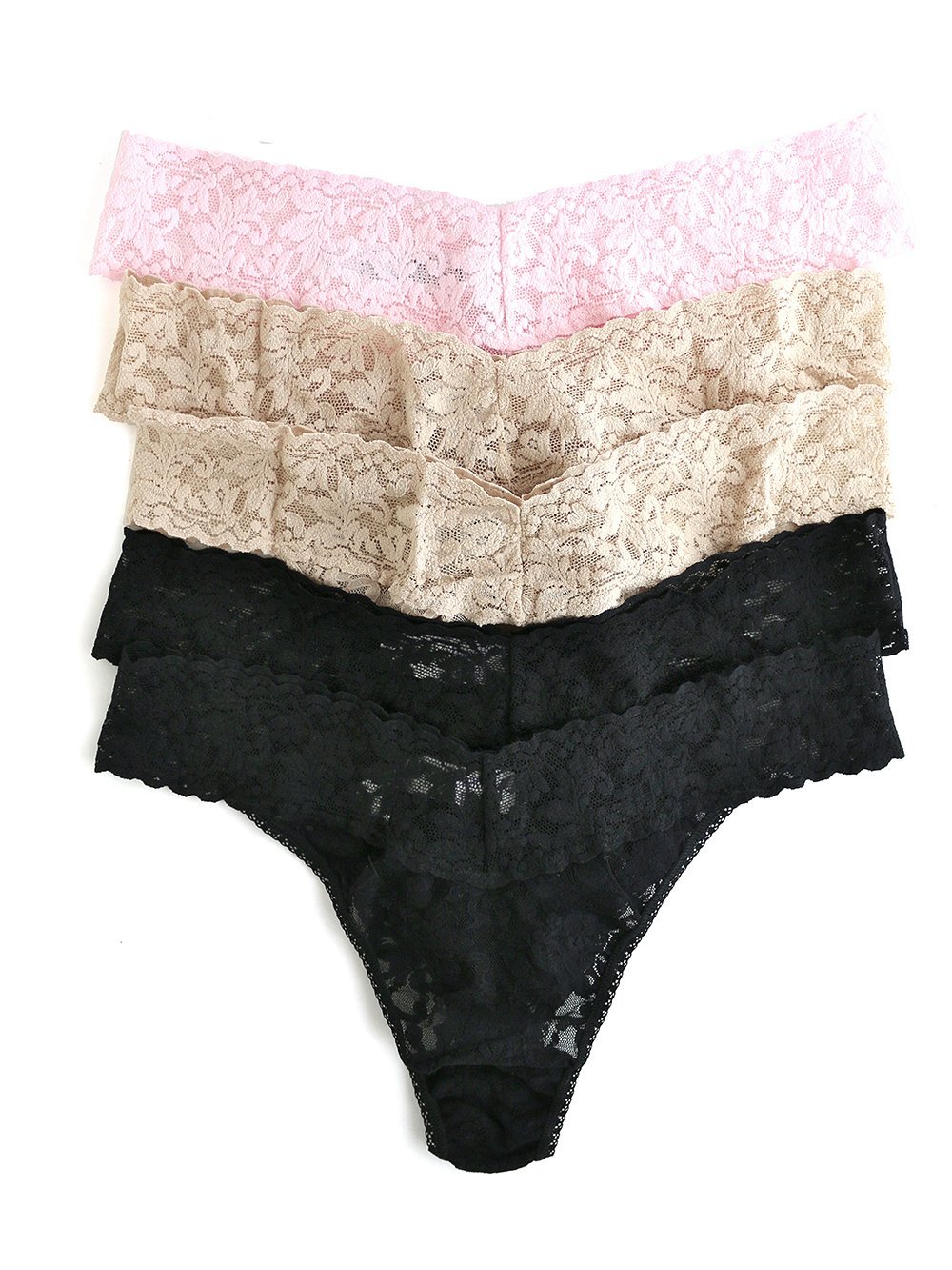 5 Pack Original Rise Thongs for Women - Comfortable Cotton Underwear for Daily Wear, Lounge & Sleep - Breathable & Soft Panties