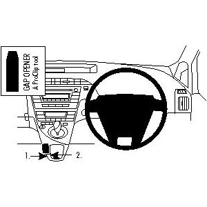 ClicOn No Holes Angled Dash Mount for Toyota Prius 2010-2015 - Secure Phone Holder for Hands-Free Navigation & Driving Safety