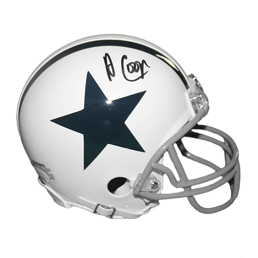 Amari Cooper Dallas Cowboys White Mini Helmet with JSA Certification - Perfect for NFL Collectors, Sports Memorabilia Displays & Cowboys Fan Gifts