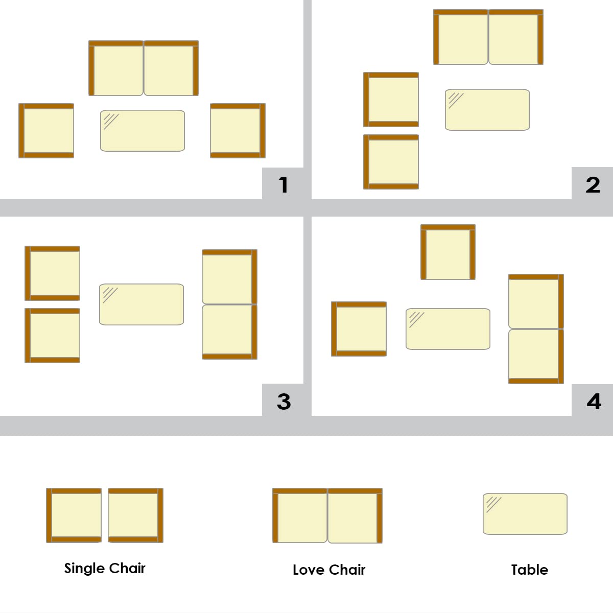 8-Piece Outdoor Patio Furniture Set - Rattan Wicker Conversation Sofa with Tempered Glass Table & Removable Cushions - Perfect for Poolside, Garden, Backyard, and Patio Relaxation