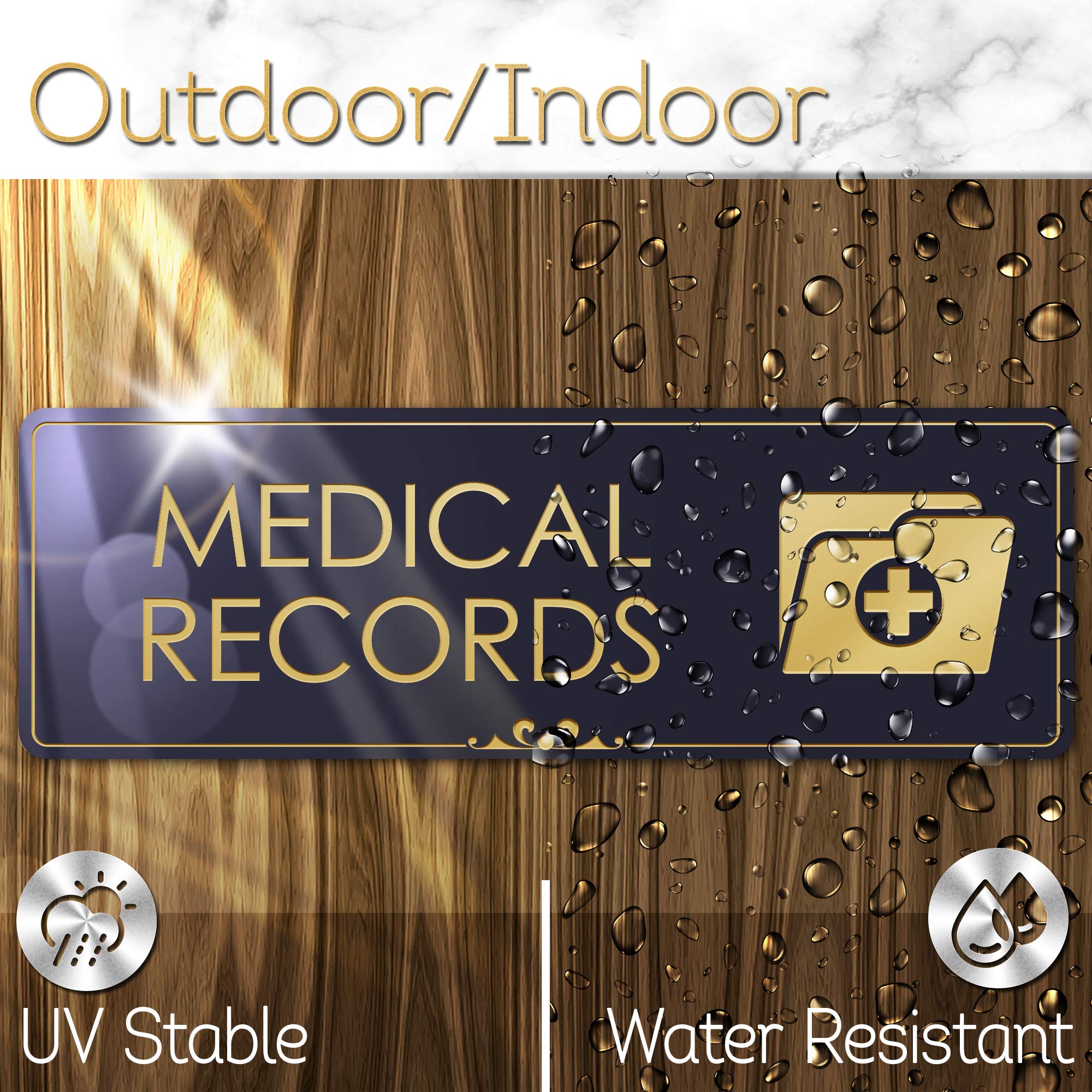 Engraved Medical Record Room Sign - 3