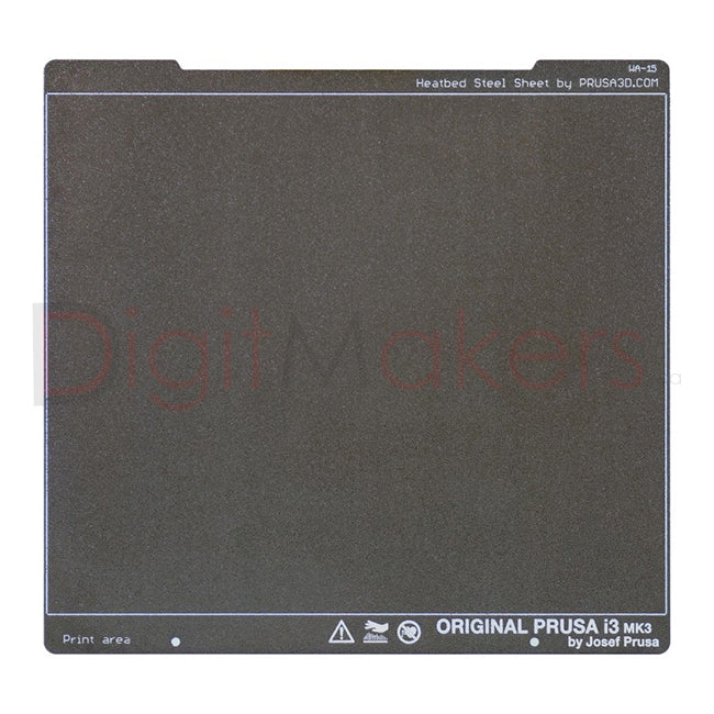 Double-Sided Textured PEI Powder Coated Spring Steel Sheet for Prusa i3 MK3S 3D Printer - Perfect for Smooth and Adhesive-Free Prints