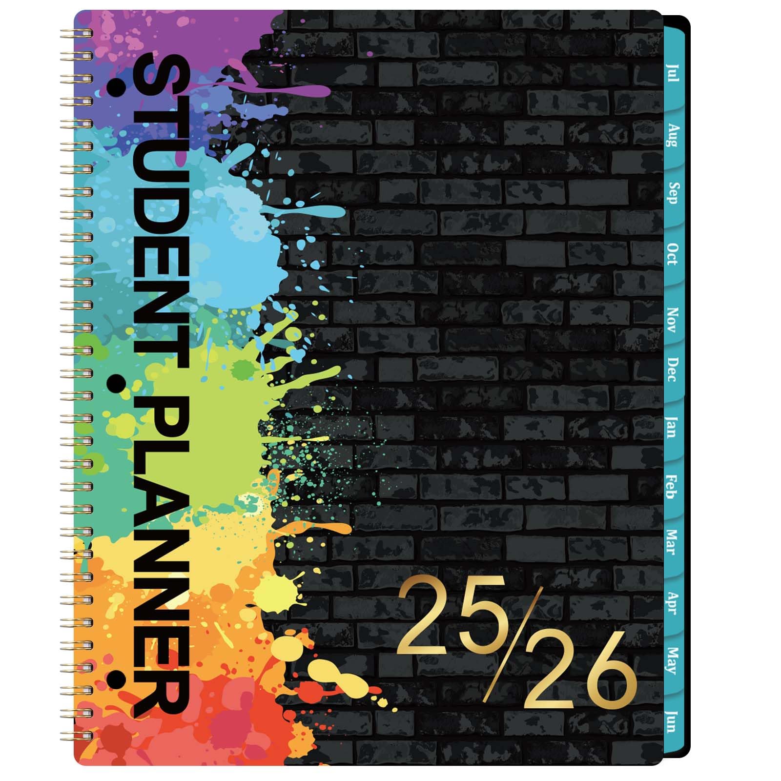 2025-2026 Academic Planner for Students - Monthly & Weekly School Organizer with Stickers | July 2025-June 2026 | 9