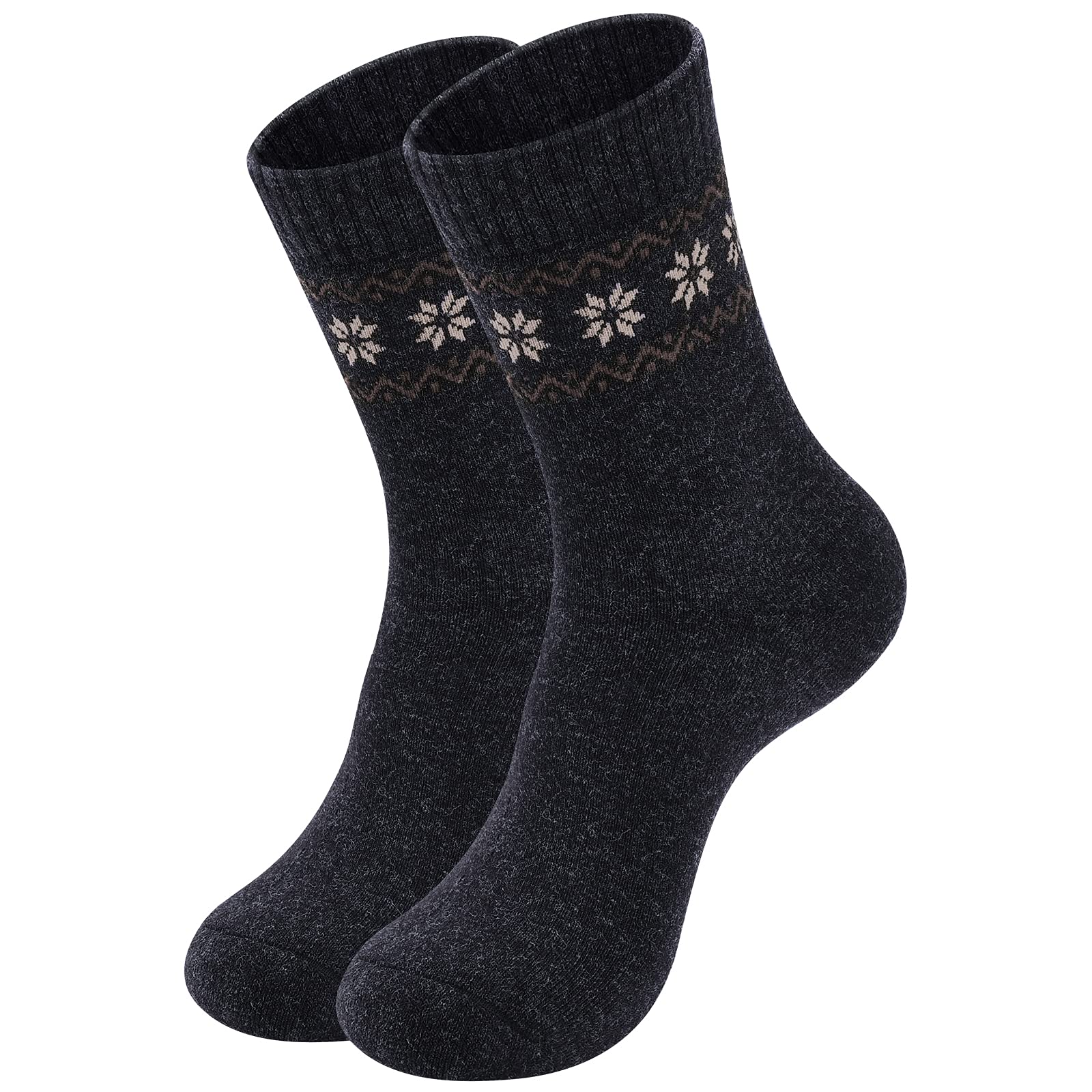 Women's Merino Wool Socks - 4 Pack Winter Hiking Socks for Outdoor Activities