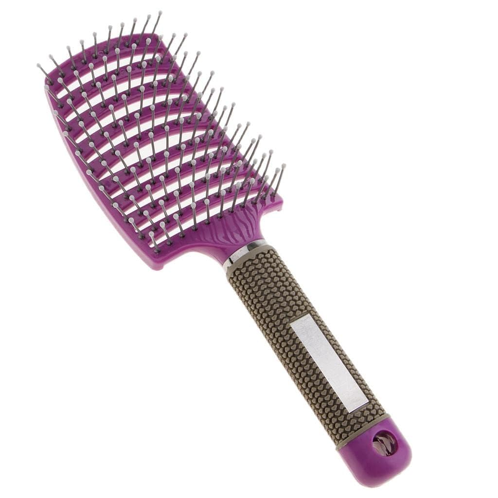 IAS Voremy Magic Detangling Hair Brush for Women - Curved & Vented Wide Tooth Comb for Wavy, Long, Curly Hair - Pack of 2 (Perfect for Salon, Travel & Daily Hair Care)