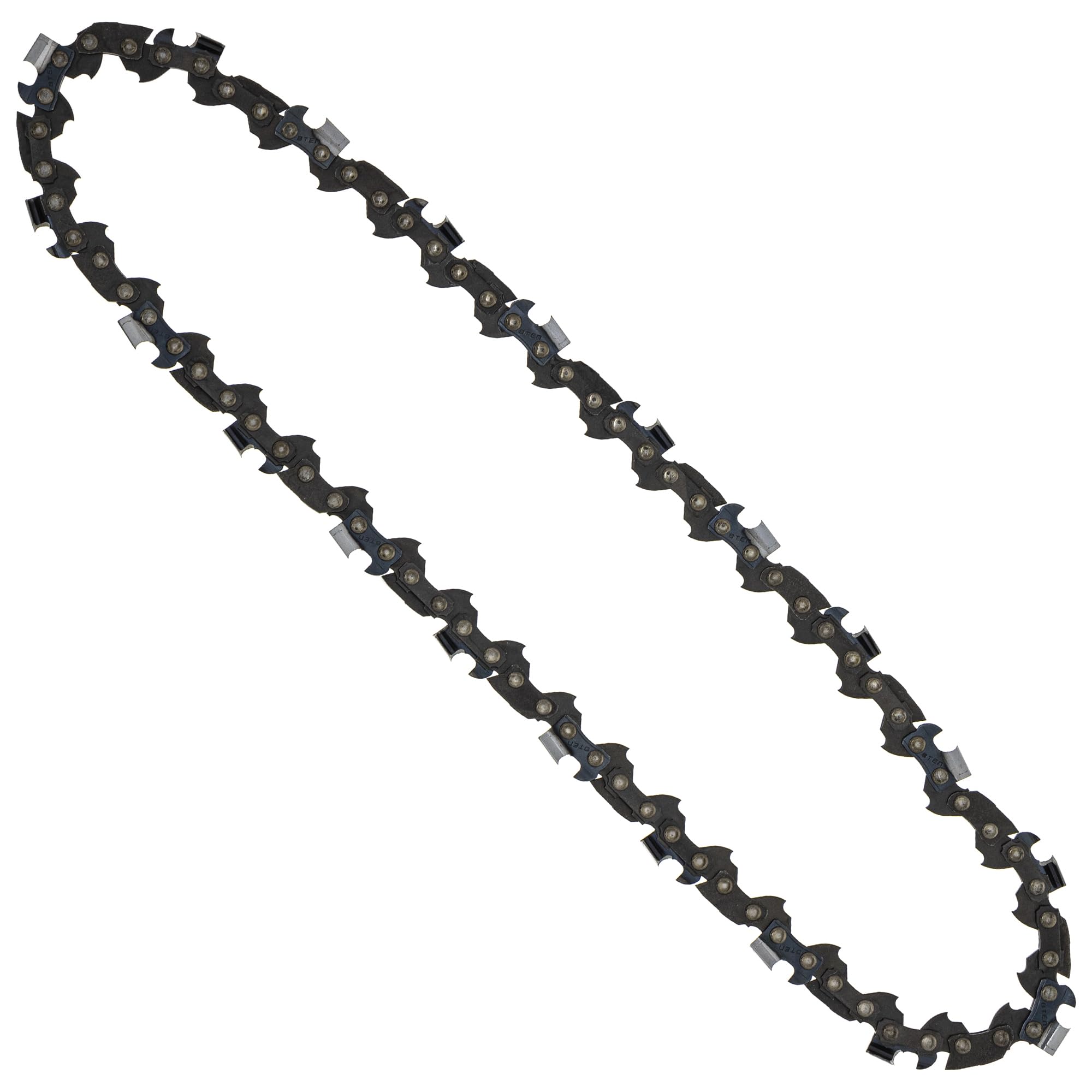 8TEN Full Chisel Chainsaw Chain 10 Inch .050 3/8 LP 40DL - 10 Pack Replacement Chains for Husqvarna 525P5S, Echo CS-300, Poulan Woodshark - Ideal for Tree Trimming, Firewood Cutting, and Landscaping Projects