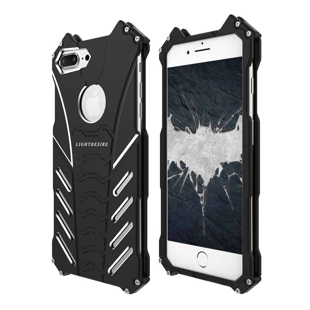 Gorilla Cases Extreme Protection iPhone 8 Plus Case with Gorilla Glass - Shockproof, Scratch Resistant Heavy Duty Cover for iPhone 8 Plus (Black) - Perfect for Outdoor Adventures, Construction Work & Extreme Sports
