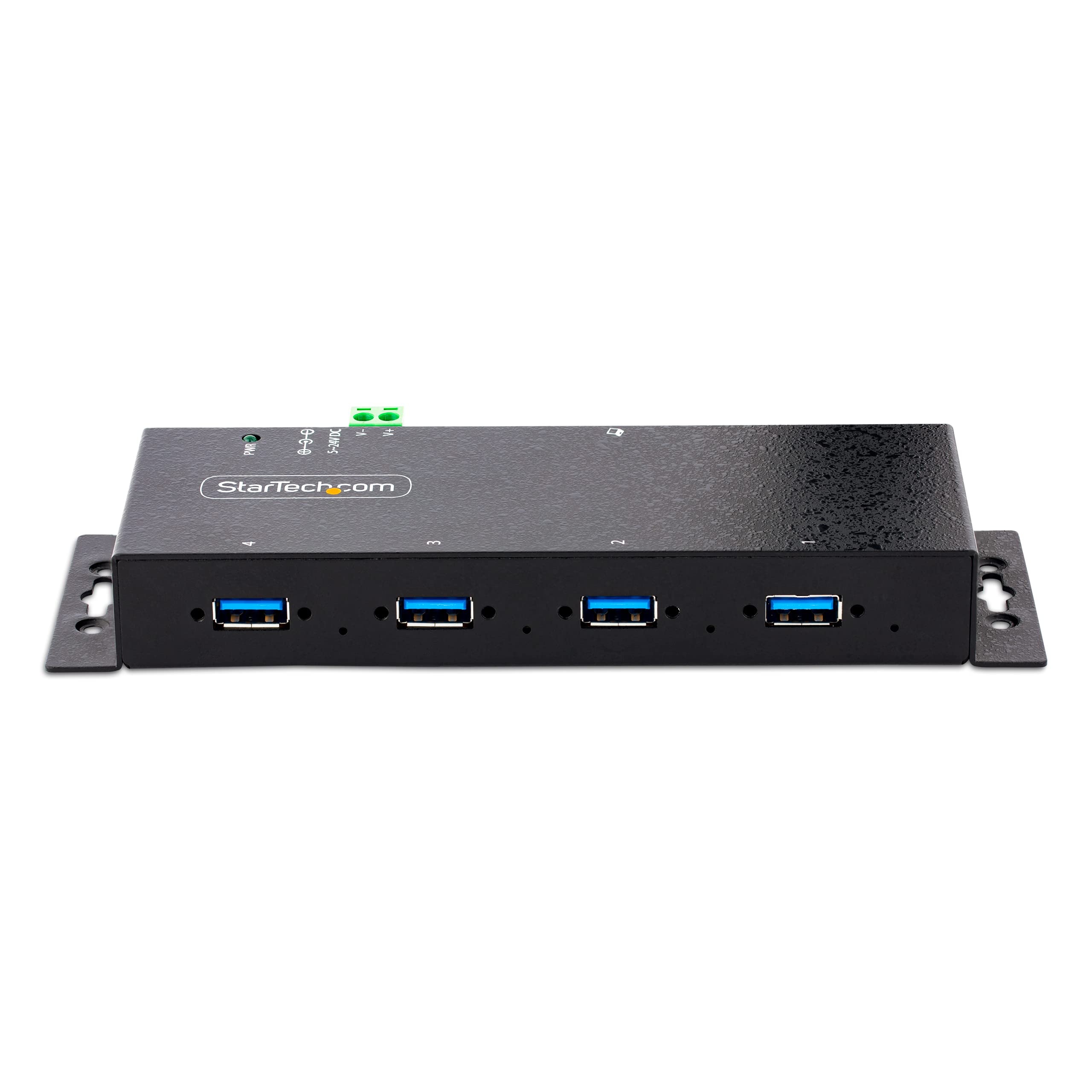 Industrial USB 3.0 Hub 4-Port - Rugged 5Gbps Hub with ESD Protection for Office & Workshop Use