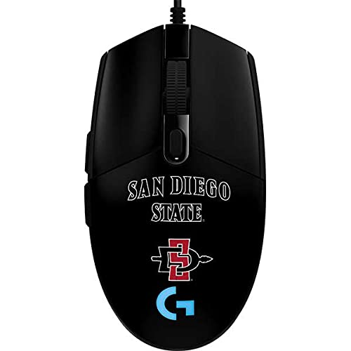 Logitech G203 Prodigy RGB Wired Gaming Mouse Skin - Officially Licensed Aztecs San Diego State Design | Custom Decal Cover for Enhanced Grip & Protection | Perfect for Gaming, Work & Travel