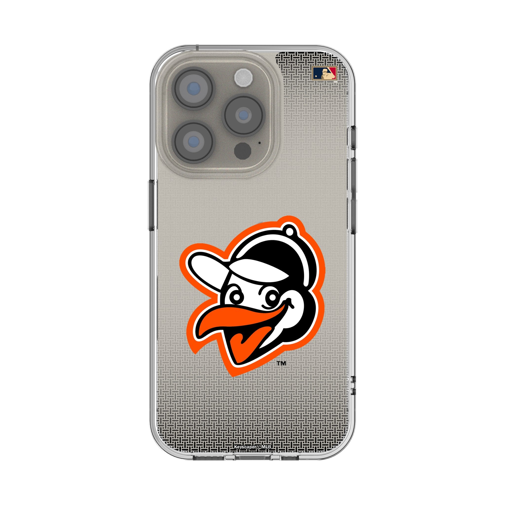 Baltimore Orioles 1955 Cooperstown Collection Linen Clear Phone Case for Apple iPhone - Perfect for Baseball Fans & iPhone Protection at Games