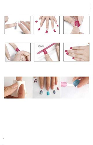 Long Lasting Waterproof Fake Nails Stickers - Korean Style Manicure Nail Art Stickers, Finished Wearable Nail Jewelry for Parties, Weddings & Special Occasions