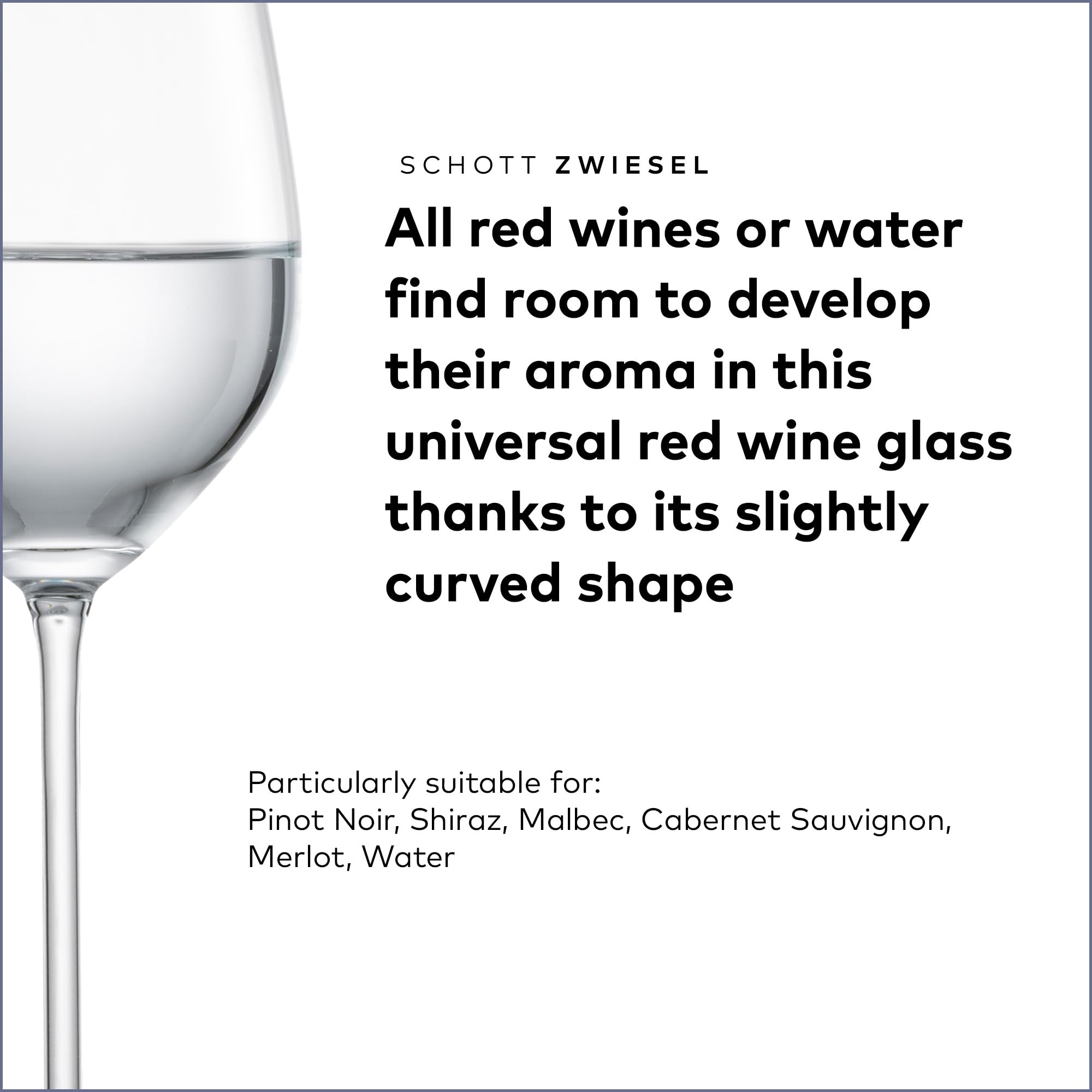 Premium SCHOTT ZWIESEL Fortissimo Red Wine Glasses Set of 6 - 17oz German Crystal Wine Glasses for Cabernet, Merlot & Water - Dishwasher-Safe Tritan Crystal - Perfect for Dinner Parties, Wine Tasting & Gifts