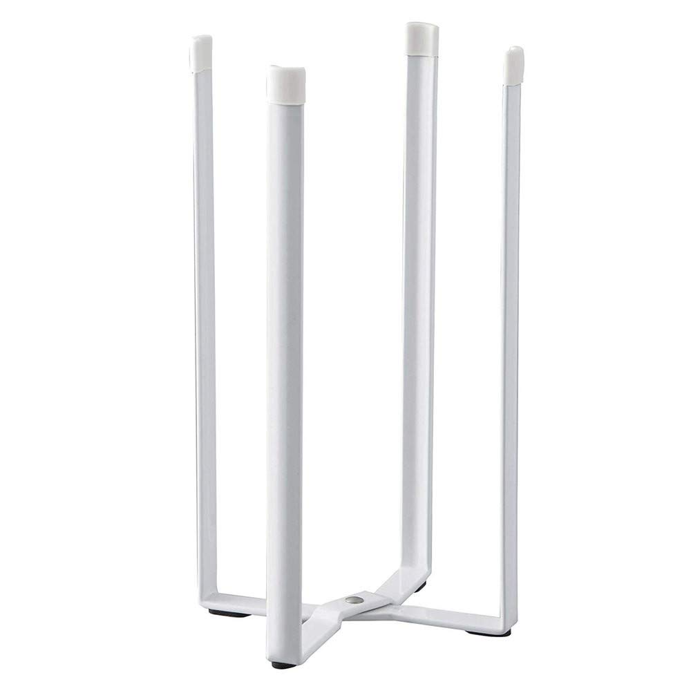 Multifunctional Eco-Friendly Stylish Cup Drain Rack & Kitchen Stand with Plastic Bag Holder for Home Kitchen Organization (White) - Perfect for Small Spaces & Modern Kitchens