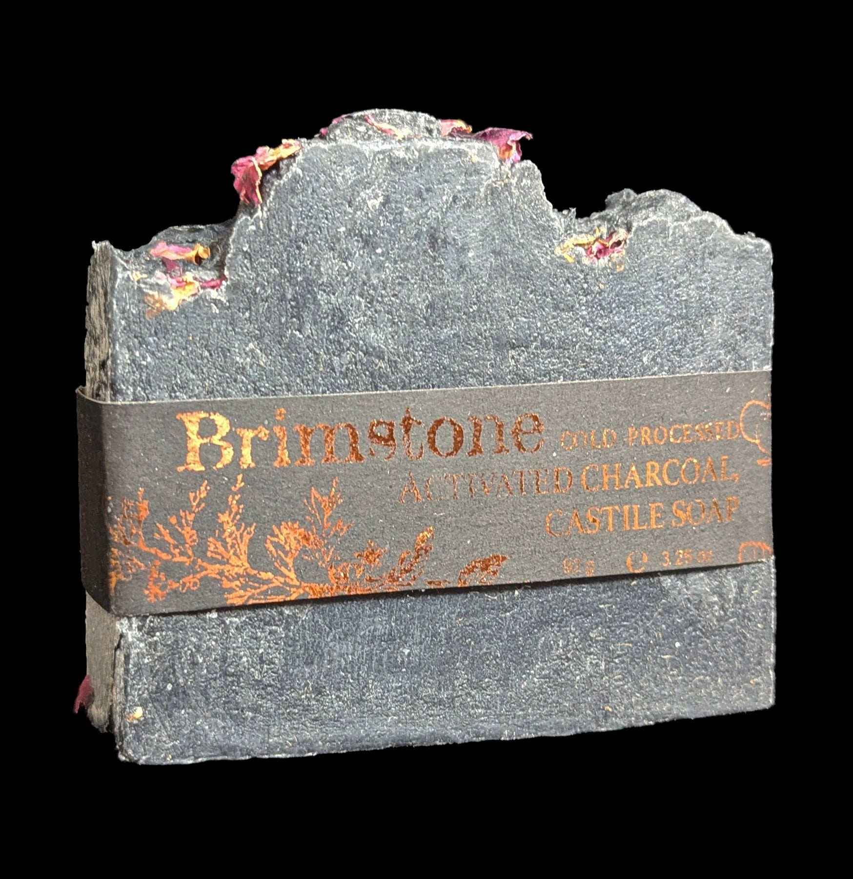 Brimstone Artisan Activated Charcoal Soap for Acne & Detox - Deep Cleansing Face & Body Bar - Perfect for Oily Skin & Blackhead Removal