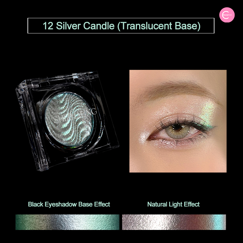 SHIZHUANG Single Chromatic Chameleon Eyeshadow - Long Lasting Pressed Pigment Makeup for Day & Night Wear - Perfect for Party, Date Night and Special Occasions