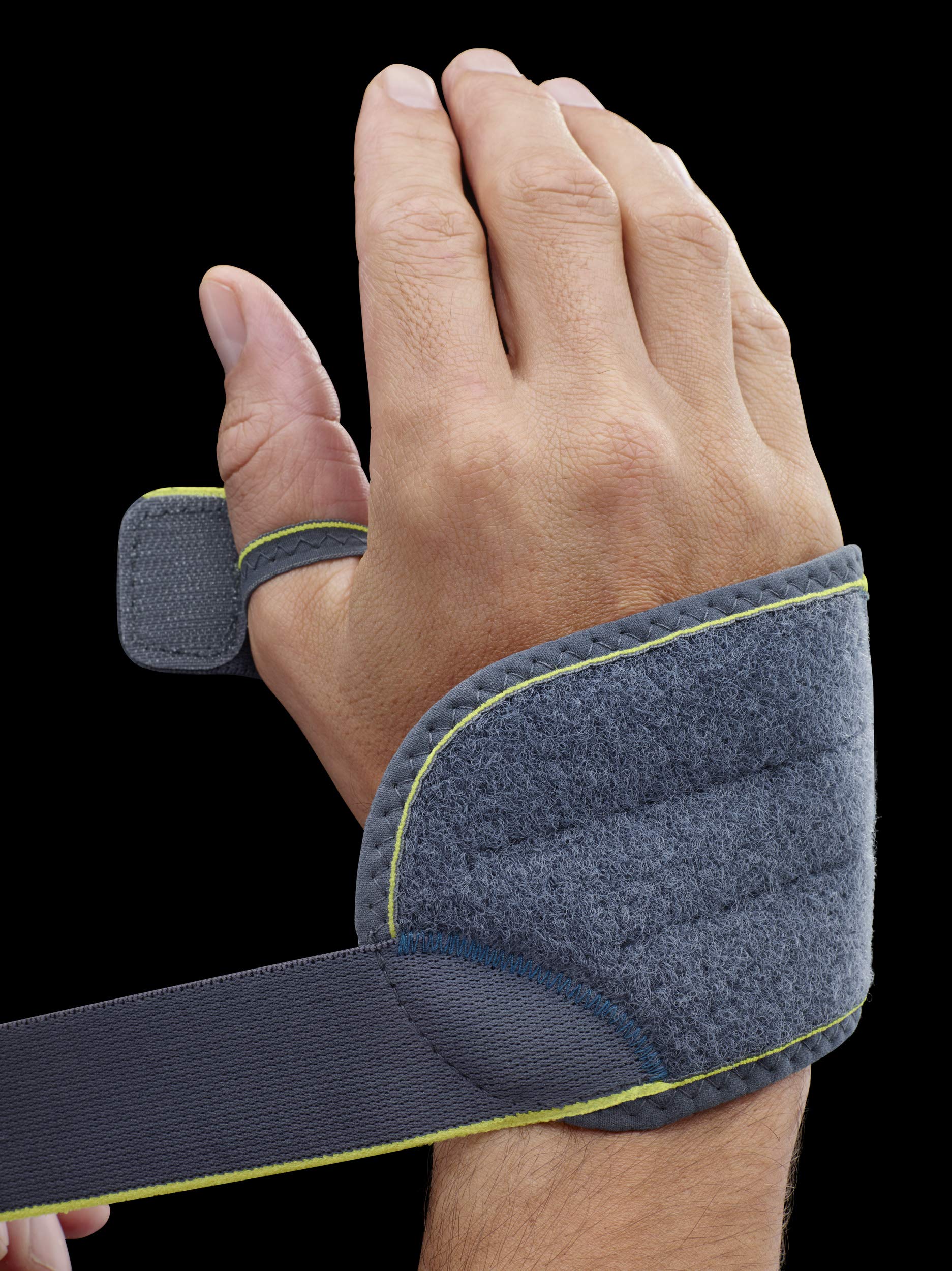 Push Sports Wrist Support Brace - Adjustable Compression Wrist Wrap with Thumb Loop for Pain Relief & Stability (Left Hand) - Ideal for Weightlifting, Basketball, Tennis & Arthritis Support